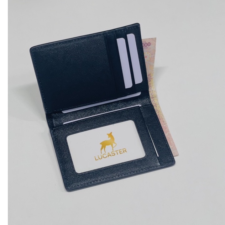 ví nam Luke da thật thời trang Lucaster dáng đứng và ngang đẹp lung linh tối giản FULLBOX