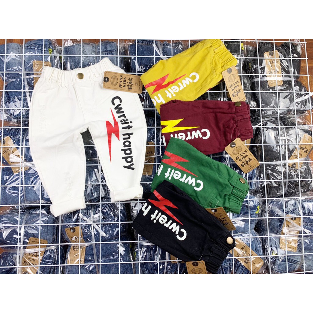 Quần kaki Z happy sành điệu cho bé trai, bé gái - QKTC