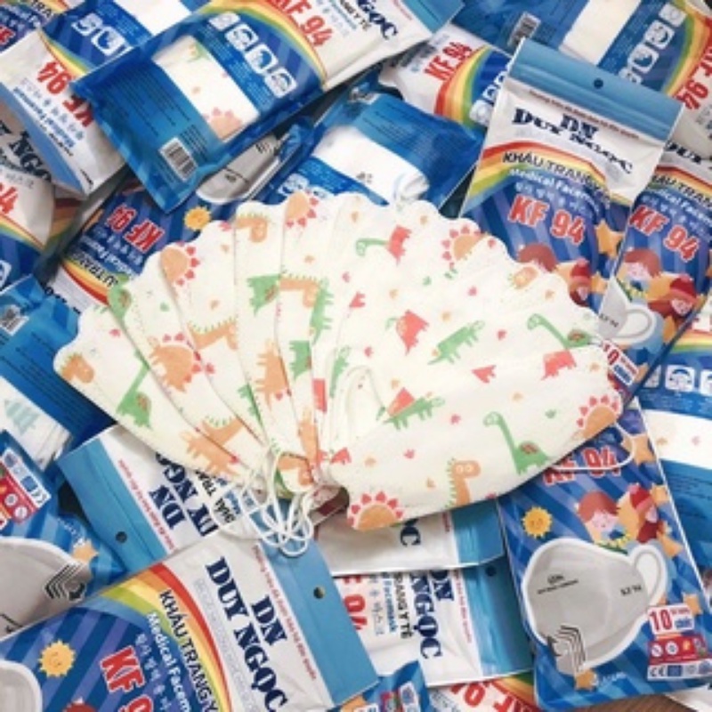 50 chiếc Khẩu trang KF94 3D cao cấp, Khẩu trang N95 4 lớp kháng khuẩn hơn 95%