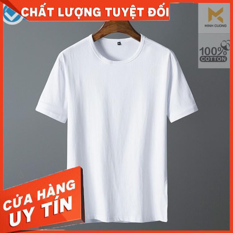 [Ưu đãi cực sốc] Áo thun nam cổ tròn trơn dáng ôm body ngắn tay chất siêu mát