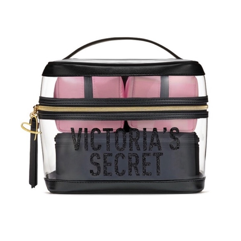 Túi Makeup Đựng Mỹ Phẩm Victoria Secret 4in1+ Hình Thật
