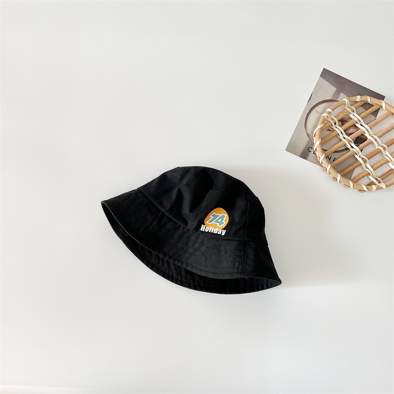 Nón Tai Bèo Chống Nắng Viền To In Kỹ Thuật Số Đơn Giản Kiểu Hàn Quốc Cho Bé