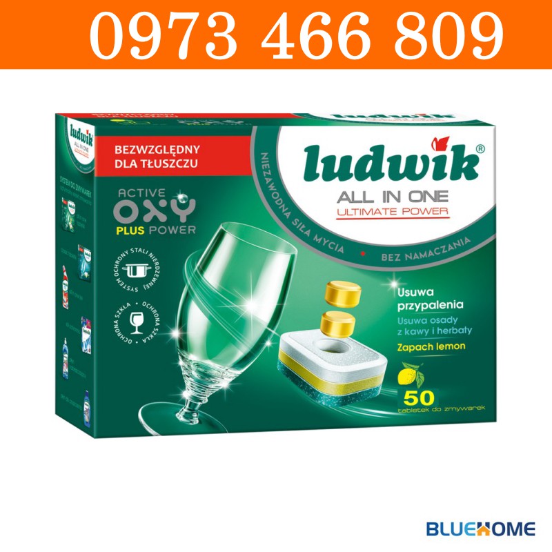 Viên rửa chén Ludwik All in one 50 V nhập khẩu EU
