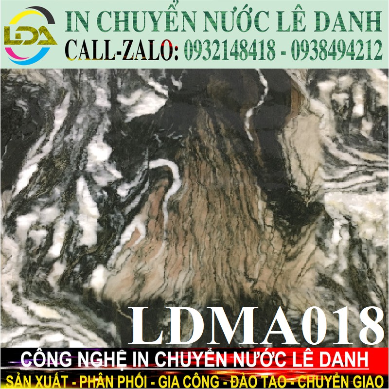 Màng in chuyển nước hình hoa vân đá trang trí nội thất ô tô, vật dụng gốm xứ, nhựa, thủy tinh,... - LDMA018