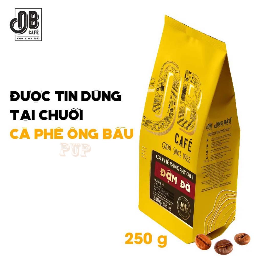 Cà Phê Rang Xay Ông Bầu Đậm Đà Túi 250, Cafe OB-TUH Store