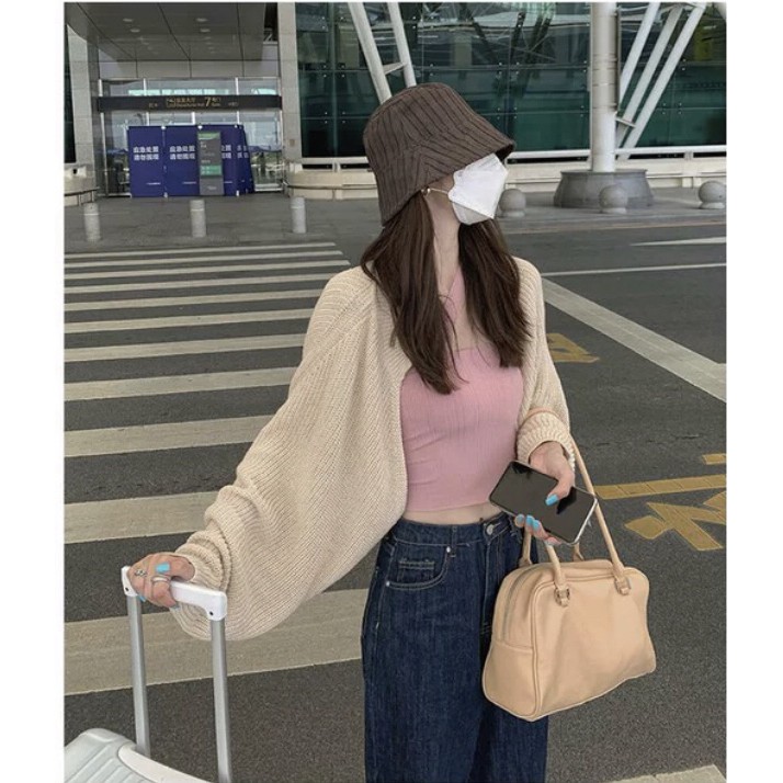 ÁO KHOÁC LEN CÁNH DƠI (KÈM VIDEO HÌNH THẬT)