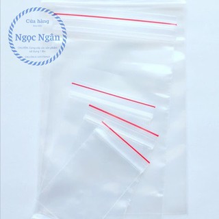Túi zip chỉ đỏ đủ size set 100gram
