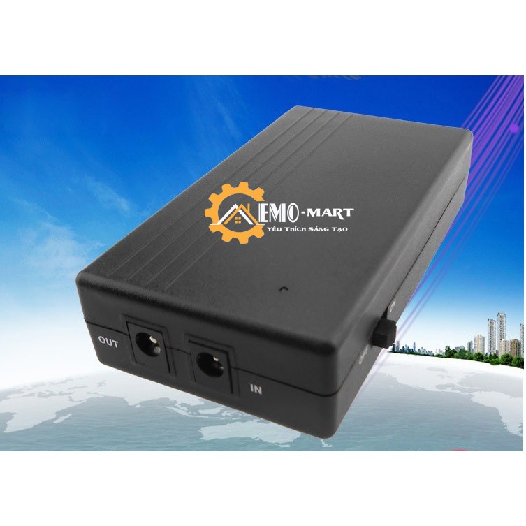 💥 Nguồn dự phòng UPS mini 💥 BH 12 THÁNG 💥 Pin Li-Polymer 4000mah - Vỏ nhựa ABS cao cấp
