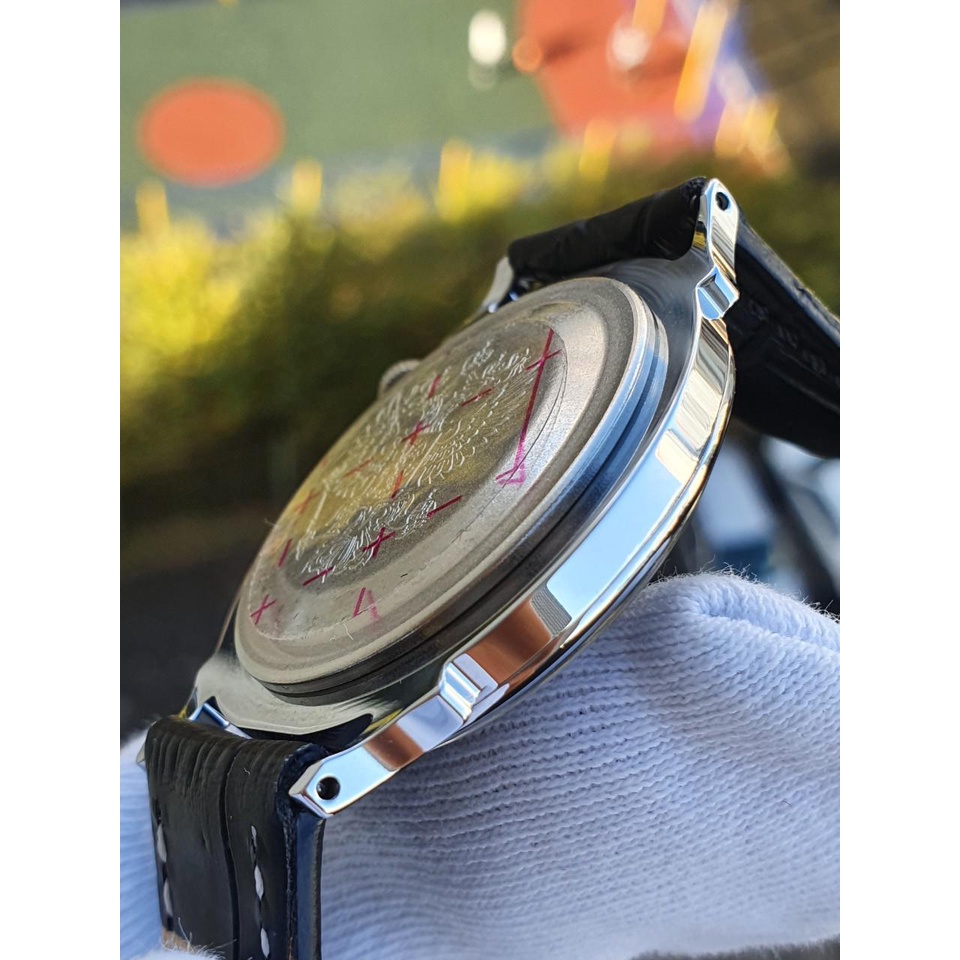 Đồng hồ Nga Vostok 581884. Đồng hồ nam Vostok máy cơ lên giây, size mặt 38, size dây 18