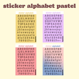 peachonst | sticker alphabet