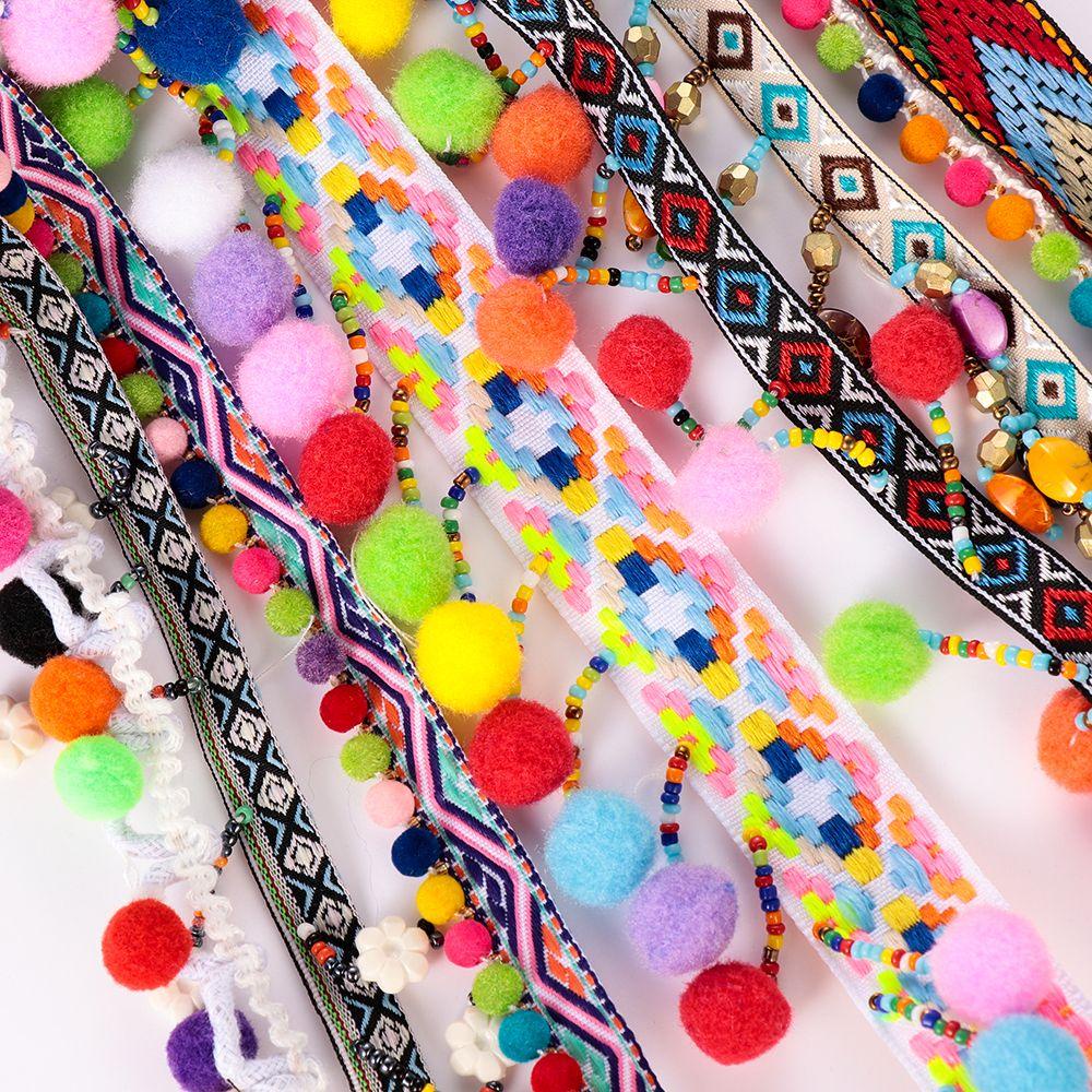 Dải Dây Tua Rua Dài 1 Yard Dùng Trang Trí Thủ Công Phong Cách Bohemia