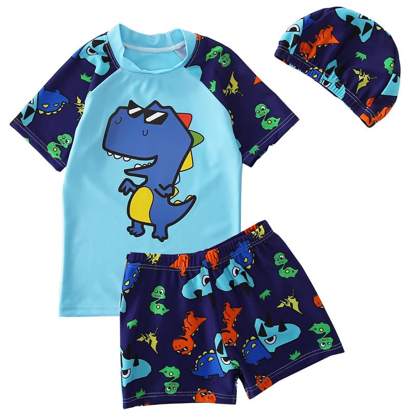 Bộ Đồ Bơi Trẻ Em Sportkids Danh Cho Bé Trai In Hình Dễ Thương Vải Co Giãn Thoáng Mát
