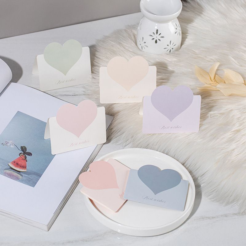 Thiệp 8/3 Valentine Thiệp cảm ơn quà tặng hình trái tim trang nhã Thiệp sinh nhật thiệp 14/2 tết năm mới