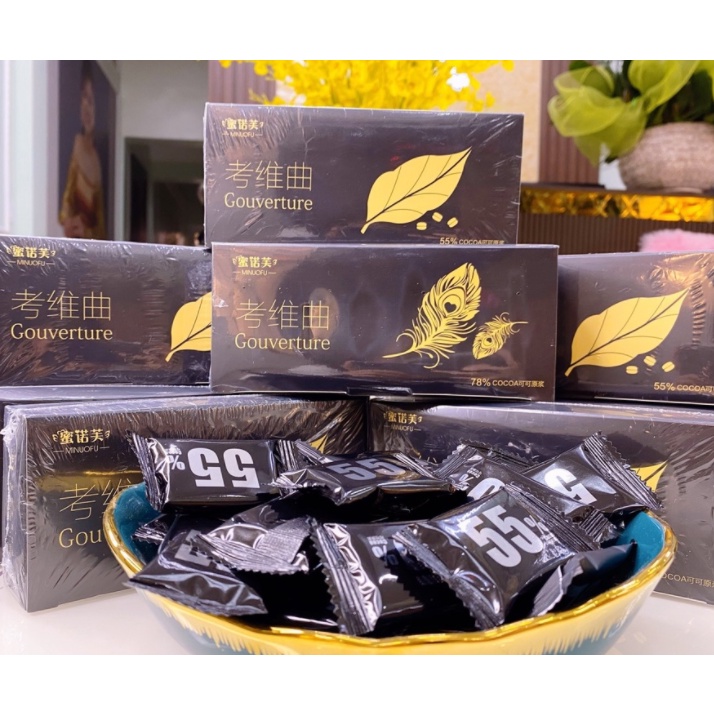 Socola Ca Cao Đen Đắng Nguyên Chất 100% 78% 55% - Chocolate Ăn Kiêng Giảm Cân /Sô Cô La Làm Từ Bơ Hạt Cacao Giàu Protein
