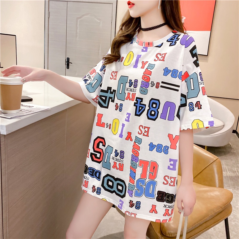 Áo Thun Tay Ngắn Dáng Rộng Phong Cách Hàn Quốc Thời Trang Mùa Hè Mới 2021