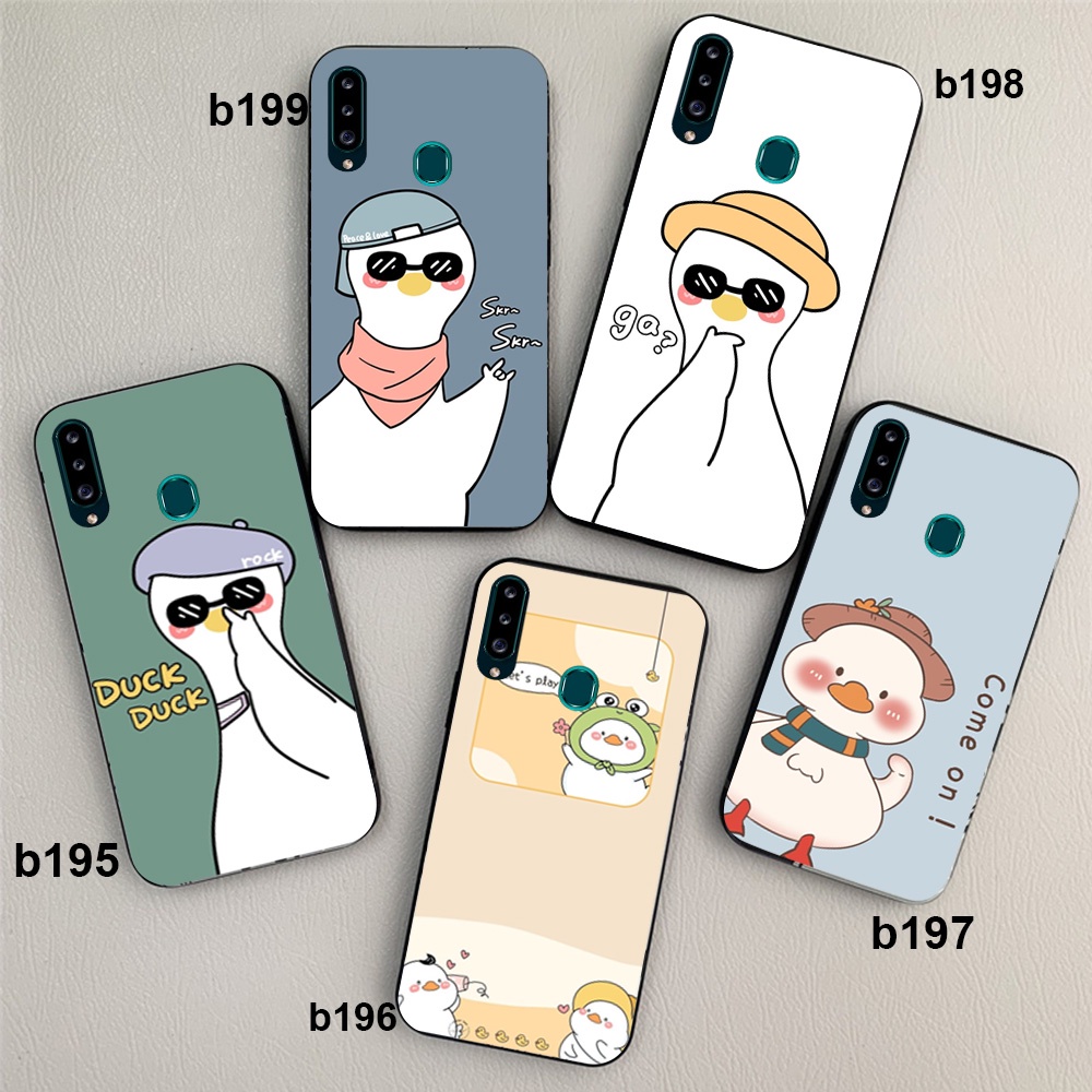Ốp lưng điện thoại Samsung a20s bộ vịt xanh ngộ nghĩnh đáng yêu