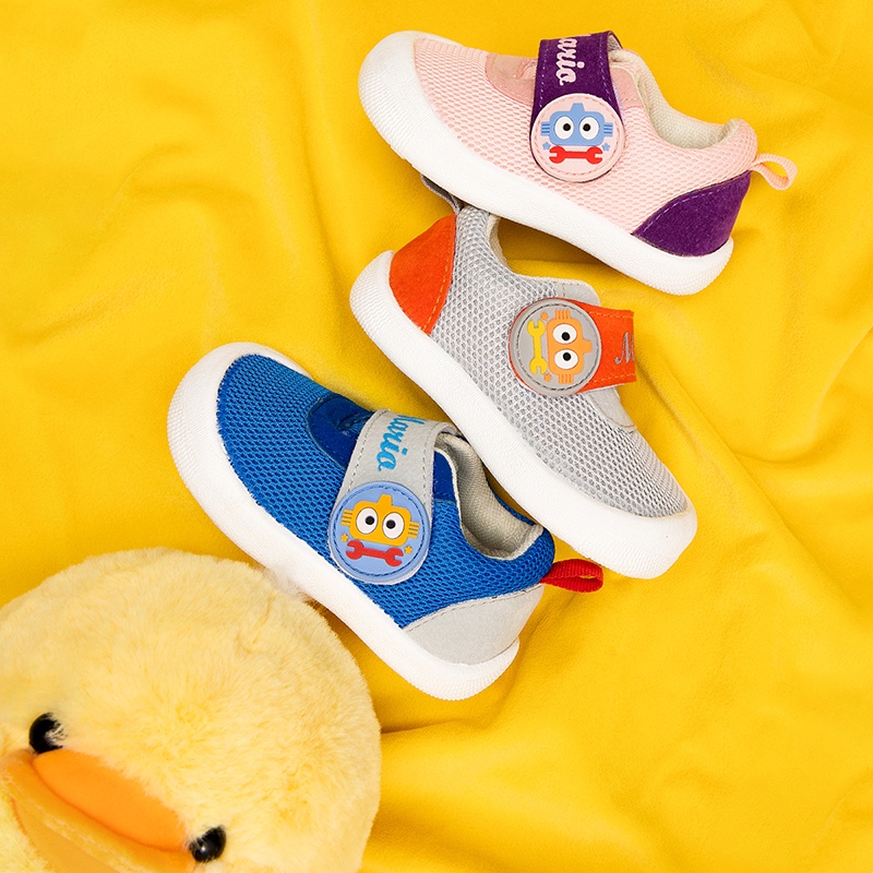 Giày sandal Cheerful Mario đế mềm chống trượt thoáng khí thời trang cho em bé 0-1 tuổi