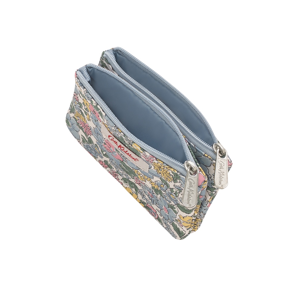 Cath Kidston - Ví cầm tay Double Pocket Purse Vale Floral - 1002775 - Warm Cream