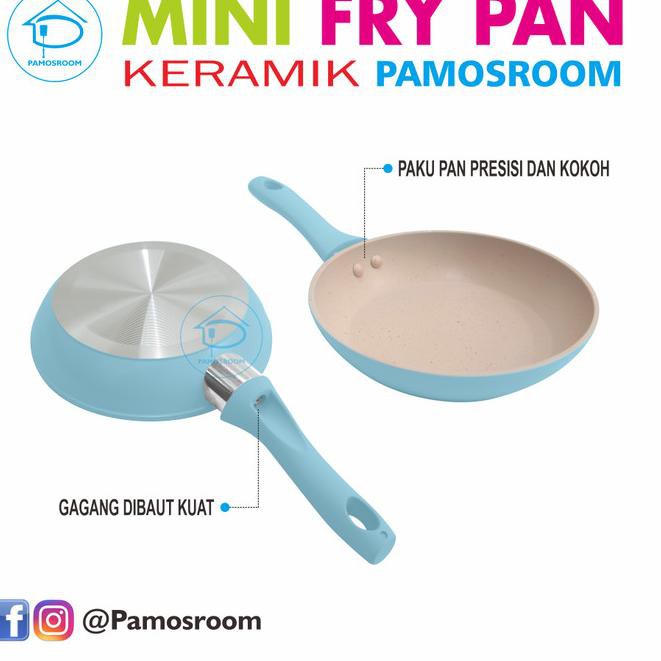 Drp Pamosroom Chảo Mini Chống Dính Họa Tiết Đá Cẩm Thạch 14cm