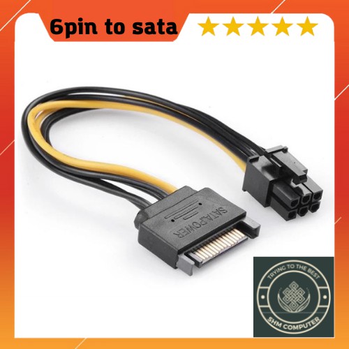 Dây 6pin pcie to sata