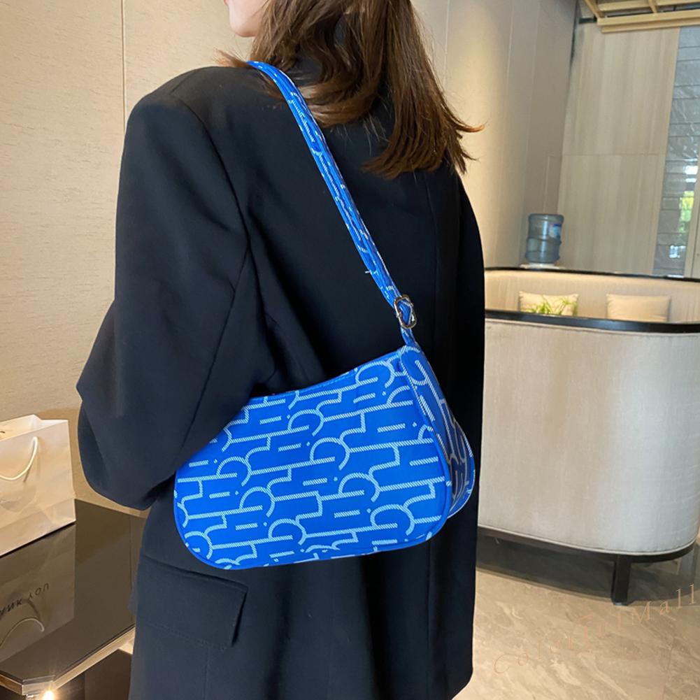 Women Canvas Crossbody Bag Printed Portable Travel Outdoor Shoulder Satchel