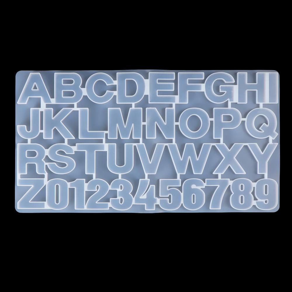 LET 227pcs/set Alphabet Molds Kit Keychain Casting Set Epoxy DIY Handmade Craft Resin Mould