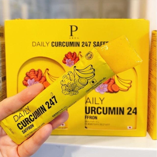 Thạch nghệ saffron 247 vị chuối Nhật Bản Daily Curcumin 247