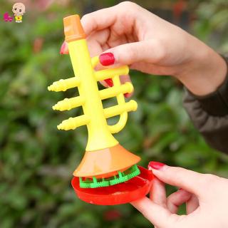 ❦Ready Stock❦☞ Soap Blowing Bubble Horn No Liquild Concentrate Stick Tray Kids Toys Kits