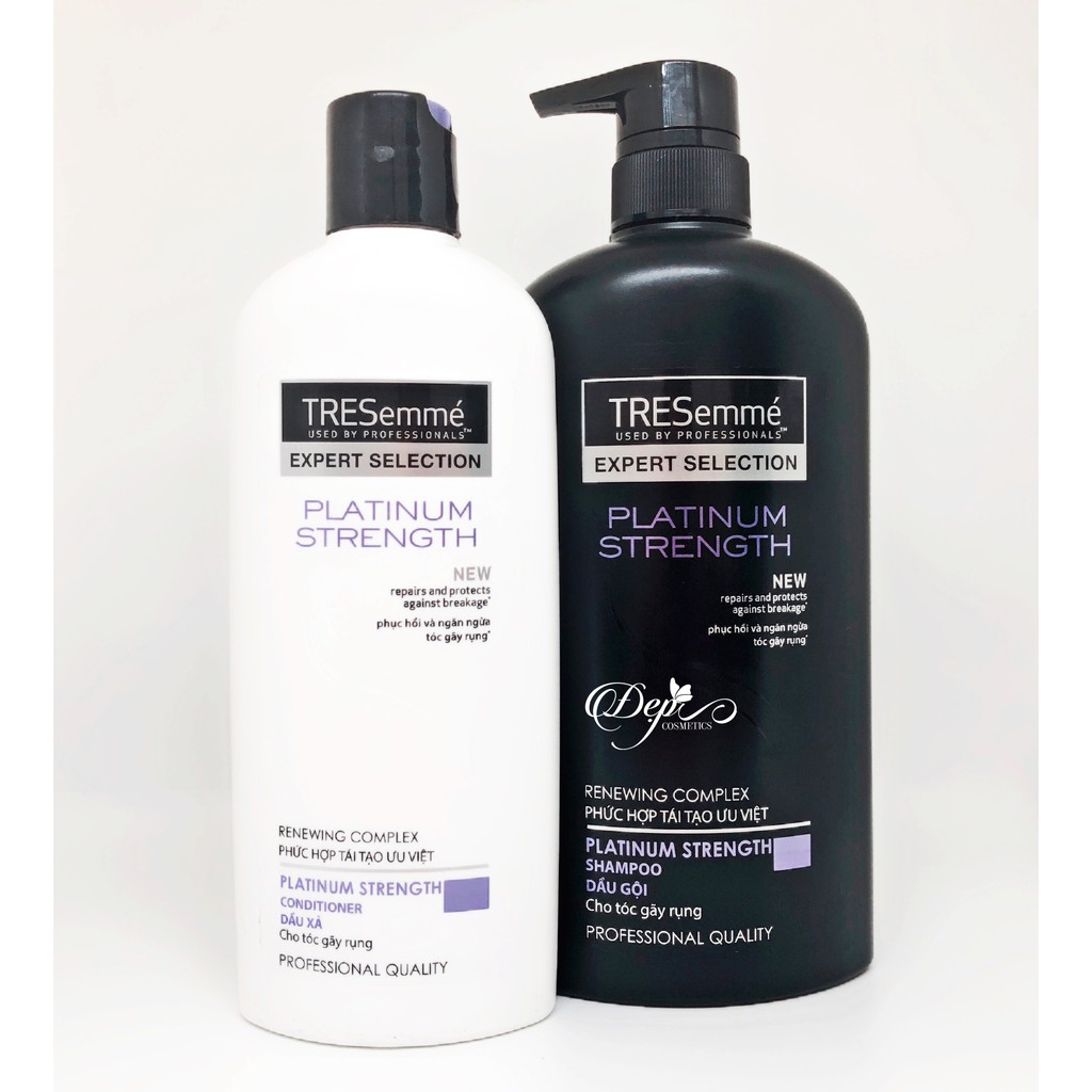 COMBO BỘ DẦU GỘI DẦU XÃ TRESEMME PLATINUM STRENGTH CHO TÓC GÃY RỤNG 631ML +  347ML | Shopee Việt Nam
