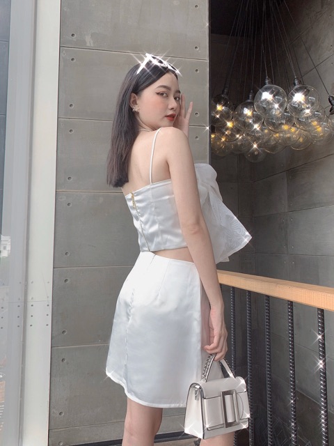 Set Moony áo nơ và váy