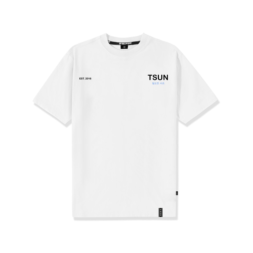 Áo thun TSUN basic - Sig 1 - Trắng - Unisex