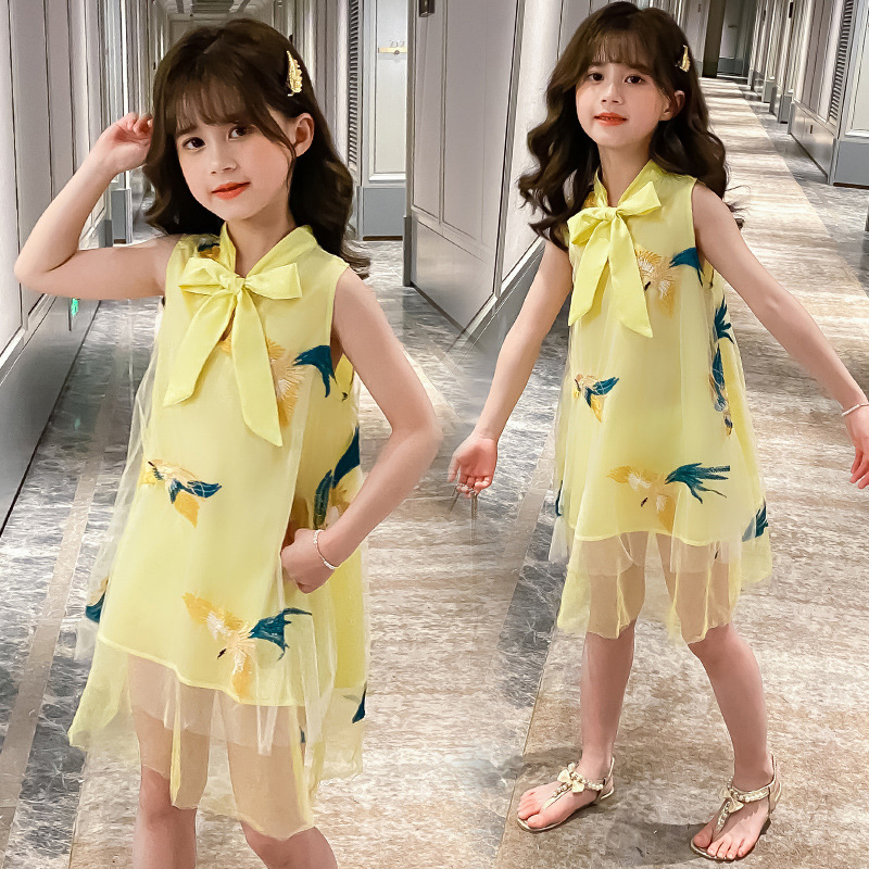 Đầm Công Chúa Không Tay Xinh Xắn Cho Bé Gái