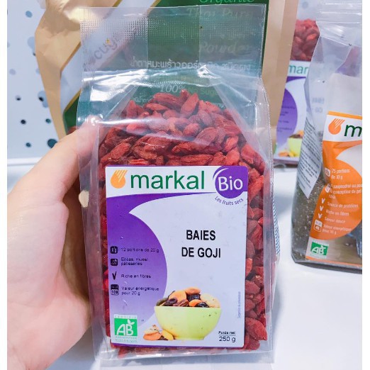 [Tổng hợp] Trái cây khô hữu cơ Markal, Bio Planet (Kỷ tử, Nho khô, Sung sấy, Chà là, Dừa sấy, Hỗn hợp hạt & trái cây)