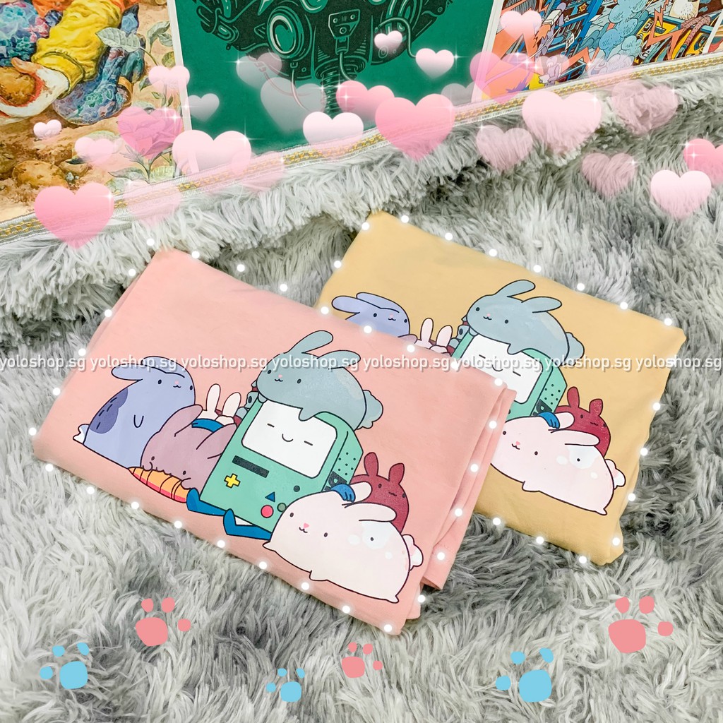 Áo Thun Tay Dài Unisex Form Rộng BMO THỎ MADE YOU LOOK ( HÀNG ĐẸP KÈM ẢNH THẬT )