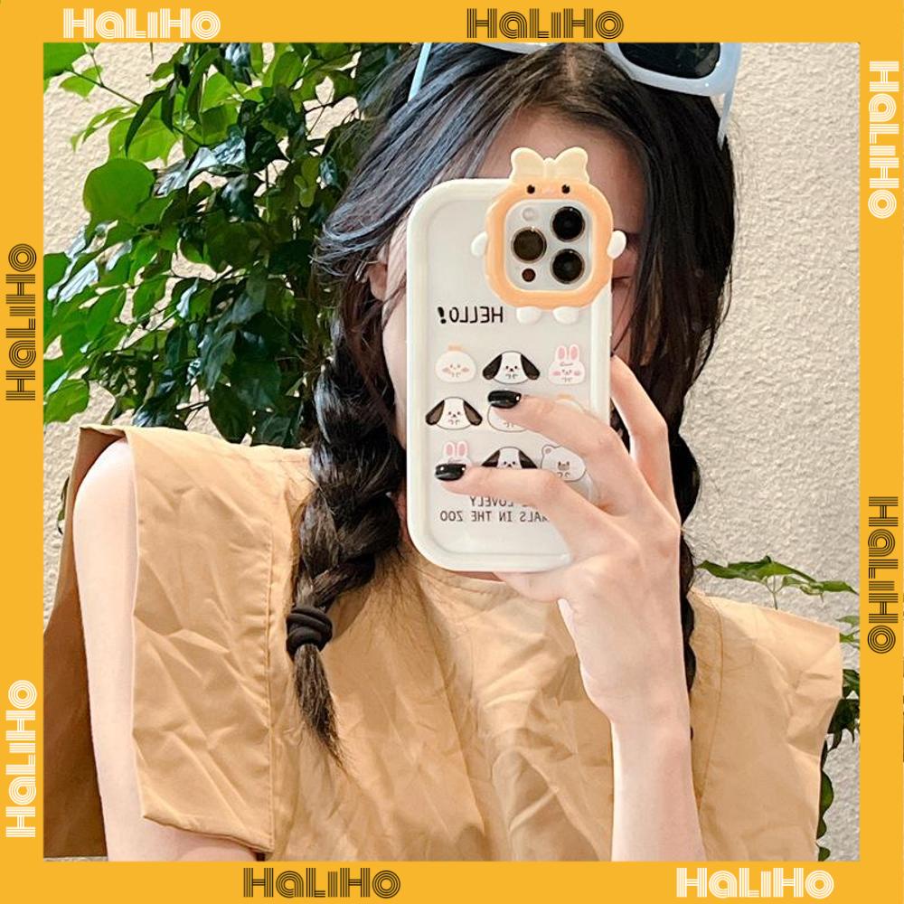 iPhone Case Silicone Soft Case Clear Case Airbag Shockproof Protection Camera Shiny Feel Puppy Cartoon Cute Compatible For iPhone 11 Pro Max 13 Pro Max 12 Pro Max 7Plus xr XS Max