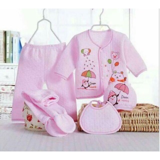 Set 5 chi tiết trần bông cho bé sơ sinh