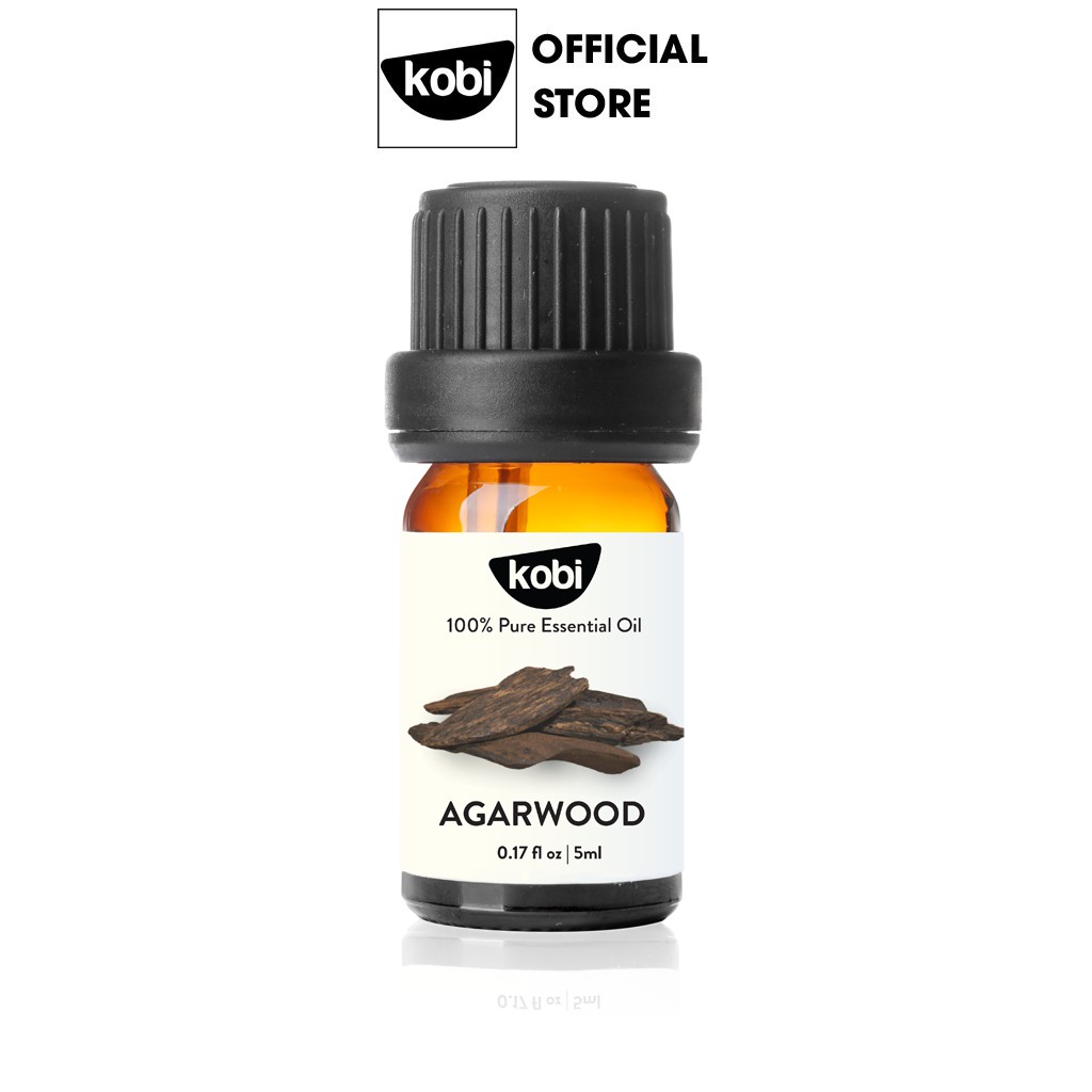 Tinh dầu Trầm Hương Kobi Agarwood essential oil giúp trấn tĩnh, kháng khuẩn, hỗ trợ thiền định hiệu quả - 5ml