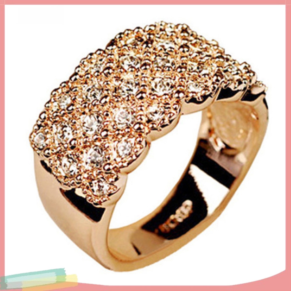 Nhẫn Đính Hôn Đính Đá Sang Trọng Cho Nữ