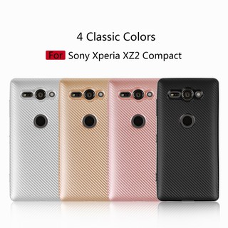 Ốp điện thoại bằng nhựa dẻo TPU sợi carbon dành cho Sony Xperia XZ2 /XZ2 Compact