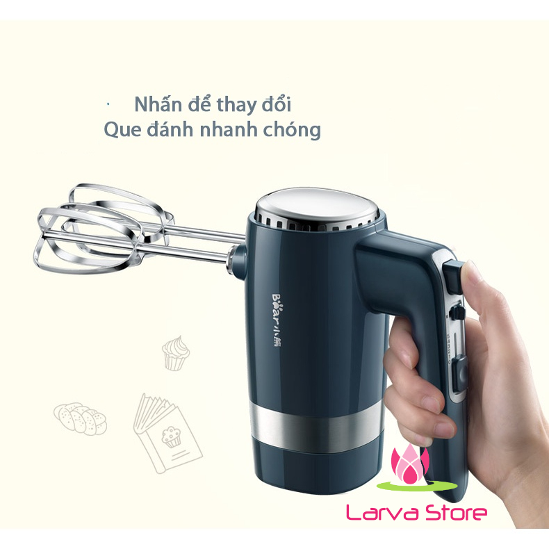 Máy đánh trứng, nhồi bột Bear HM-B01V1 hoạt động mạnh mẽ 10 cấp độ - Bản Quốc Tế
