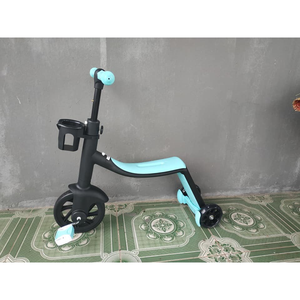 Xe đạp chòi chân 3in1 vừa là xe scooter, xe thăng bằng, xe đạp