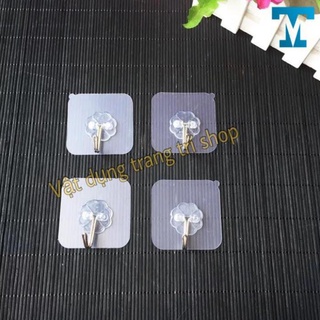 [MỚI]Móc dán tường siêu dính trong suốt ( bộ 10 móc dán )