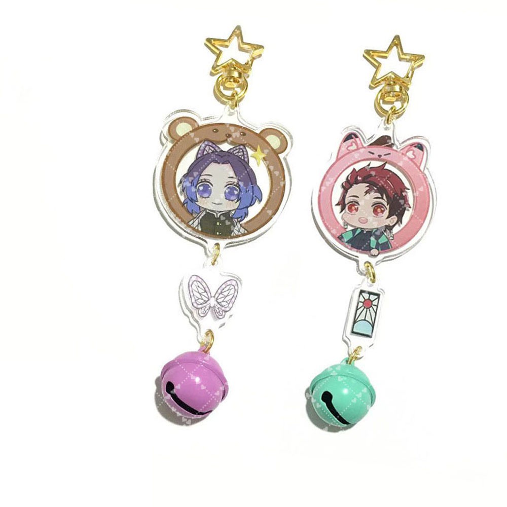 Móc Khóa Acrylic Họa Tiết Thanh Gươm Diệt Quỷ Dễ Thương