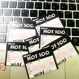 Sticker nhãn vở của nhóm nhạc no1 Billboard Hot100 💜❤️