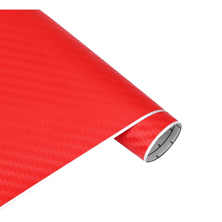 Miếng dán họa tiết sợi carbon 3d màu đỏ đen