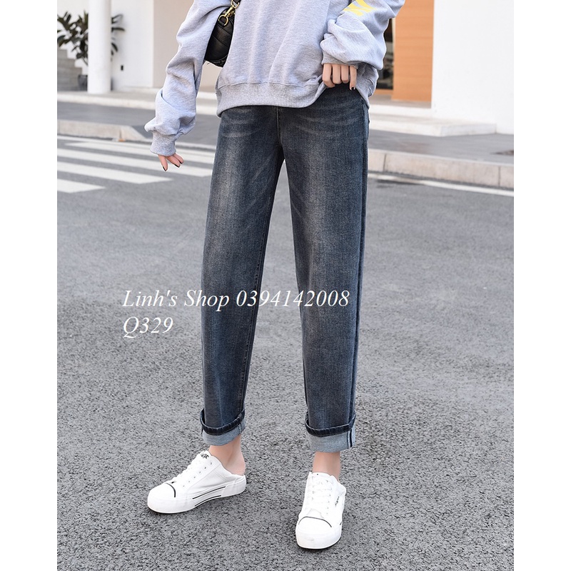 Quần JEAN Bầu Baggy Bầu Trẻ Trung Năng Động Q329