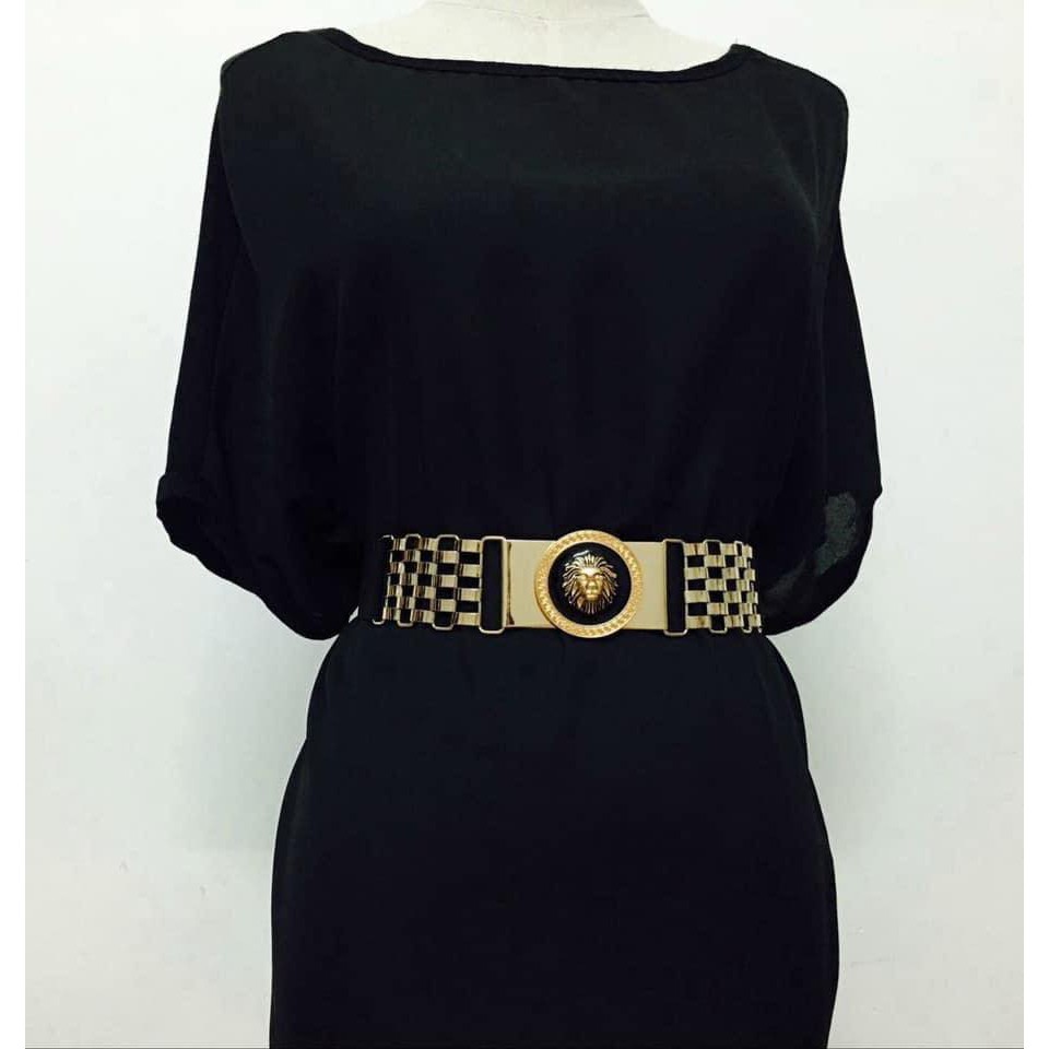 Đai váy họa tiết sư tử 4cm K18