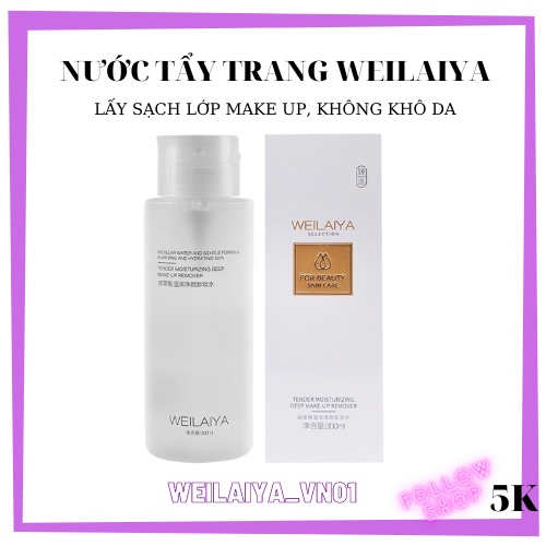 Nước tẩy trang thảo mộc không cồn Weilaiya