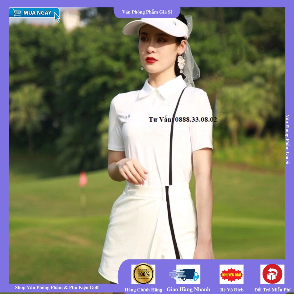Set quần giả váy và áo golf nữ tính Mygolf [ GOLF GIÁ SỈ ]