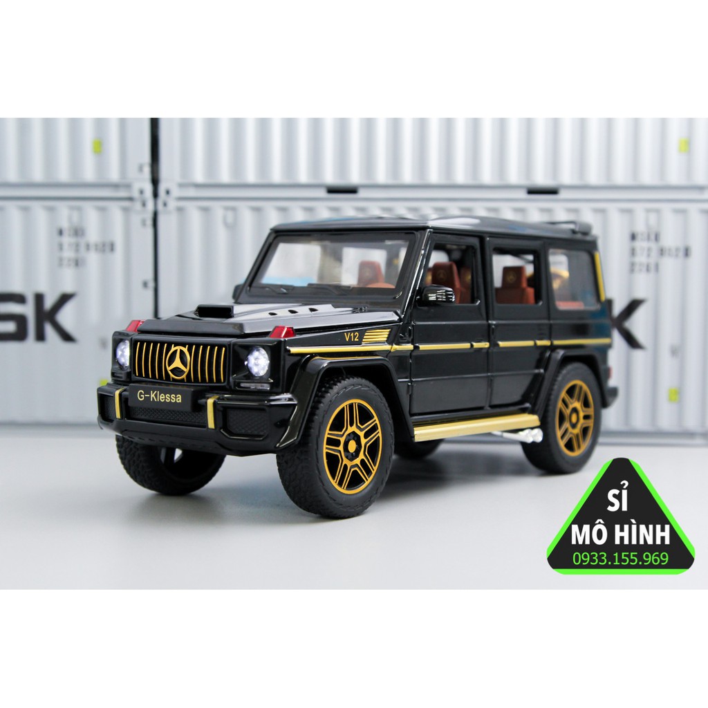 [ Sỉ Mô Hình ] Mô hình xe SUV Mercedes G63 G Klessa mở hết cửa 1:24 Đen